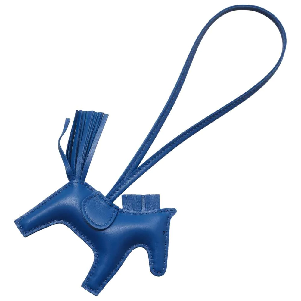 HERMES Rodeo Size PM Blue france Lambskin